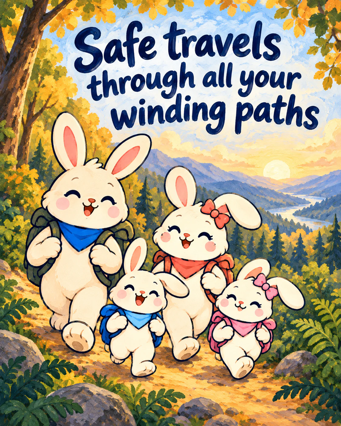 Safe travels through all your winding paths