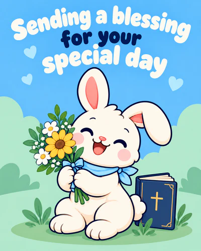 Sending a blessing for your special day