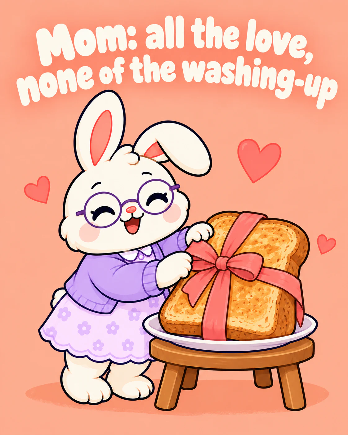 Mom: all the love, none of the washing-up