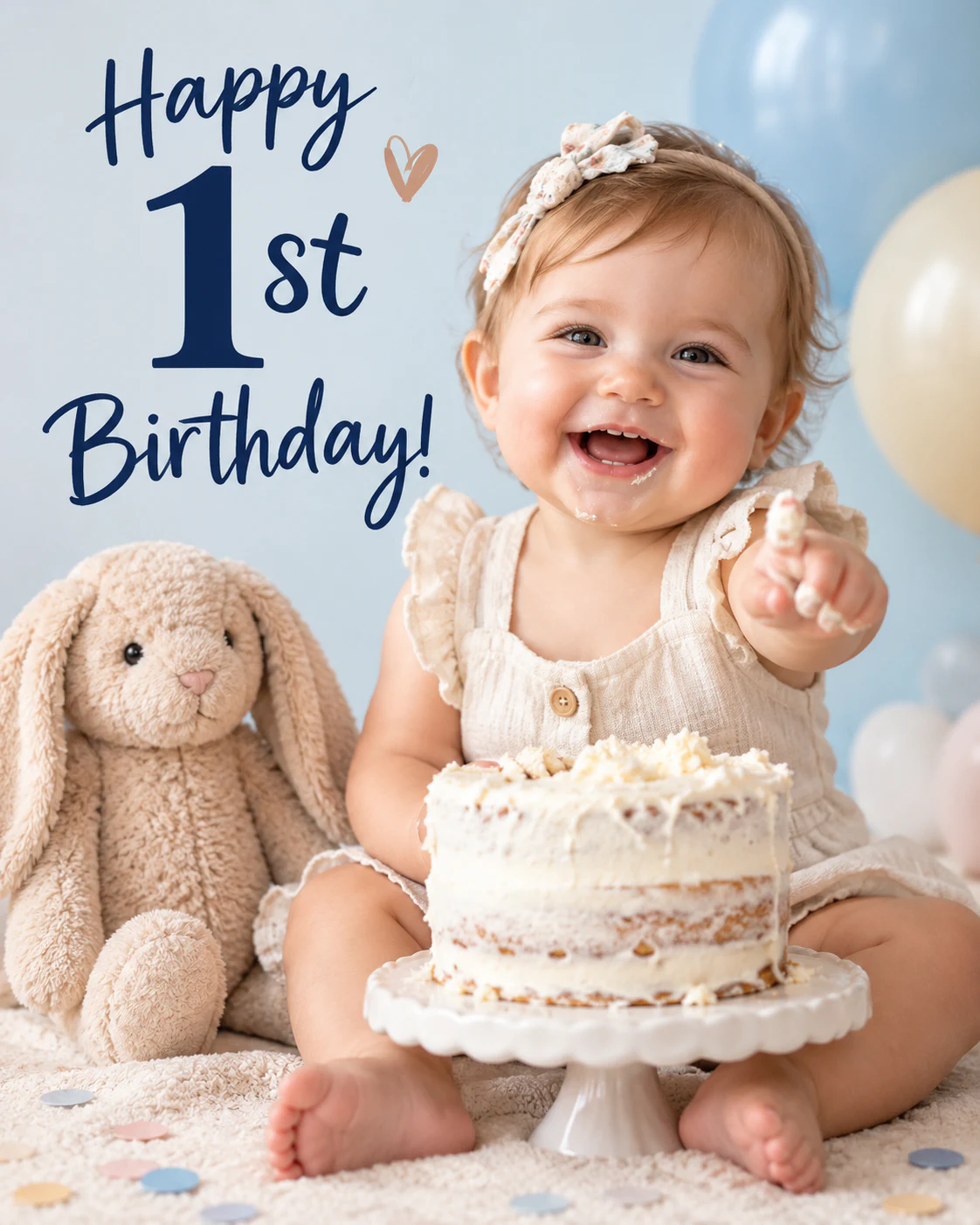 1st birthday ecard