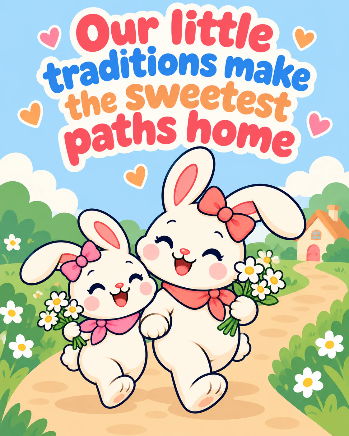 Our little traditions make the sweetest paths home