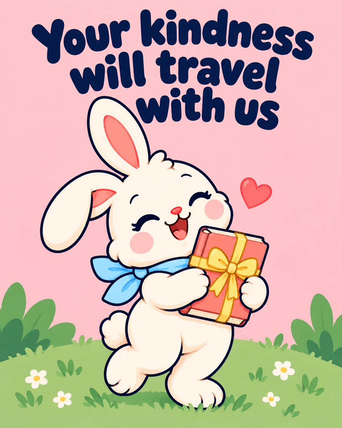 Your kindness will travel with us