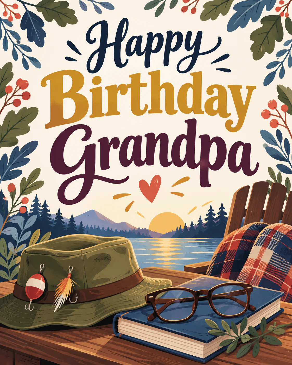 Birthday ecard for grandpa
