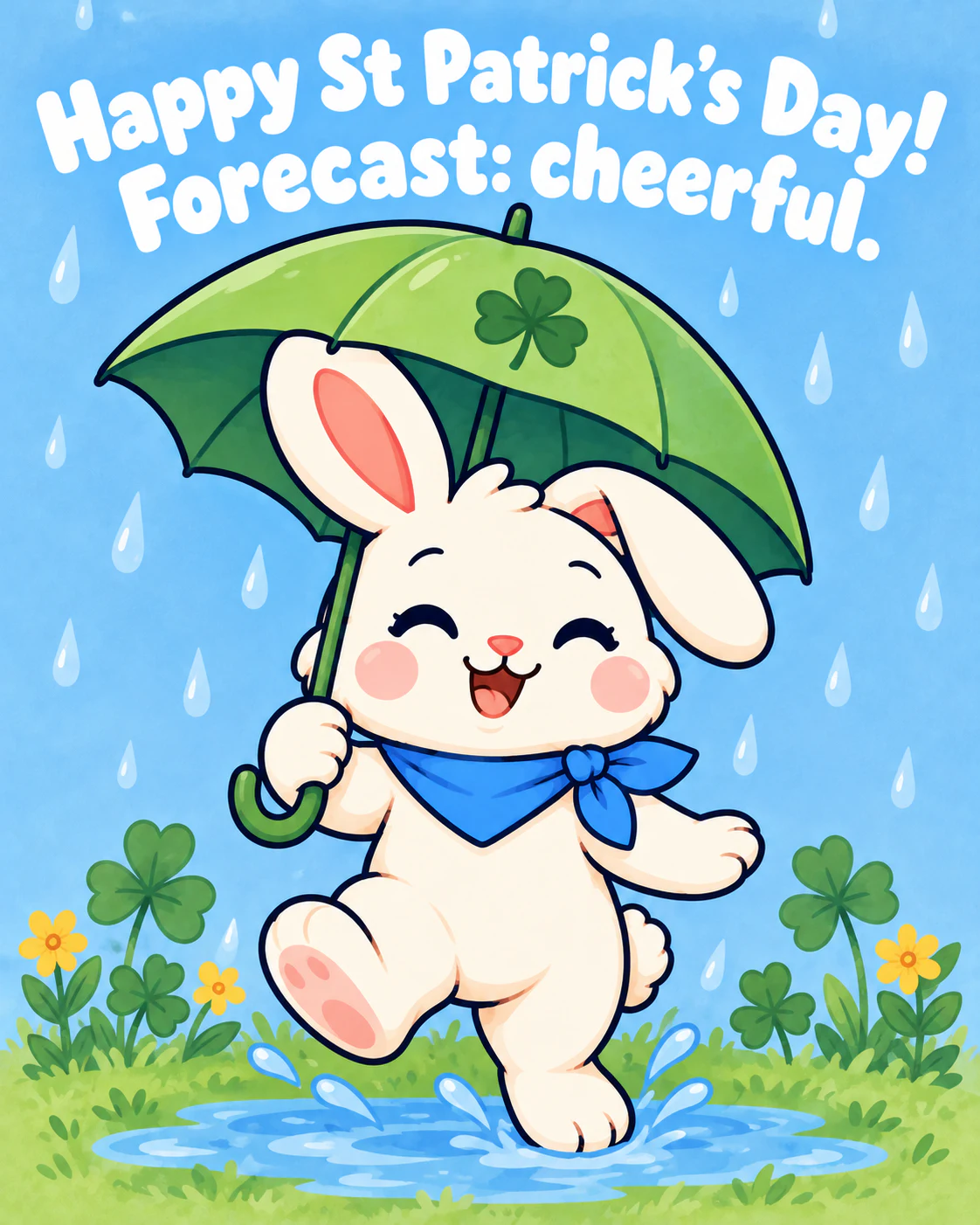 Happy St Patrick’s Day! Forecast: cheerful.