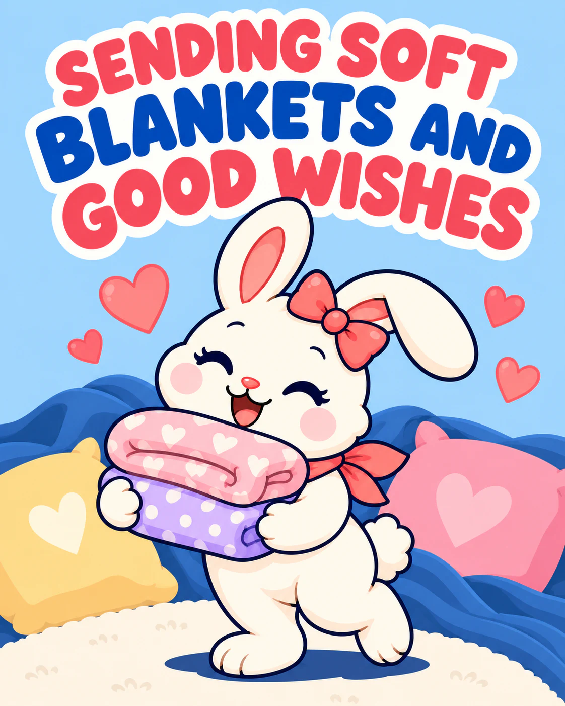 SENDING SOFT BLANKETS AND GOOD WISHES