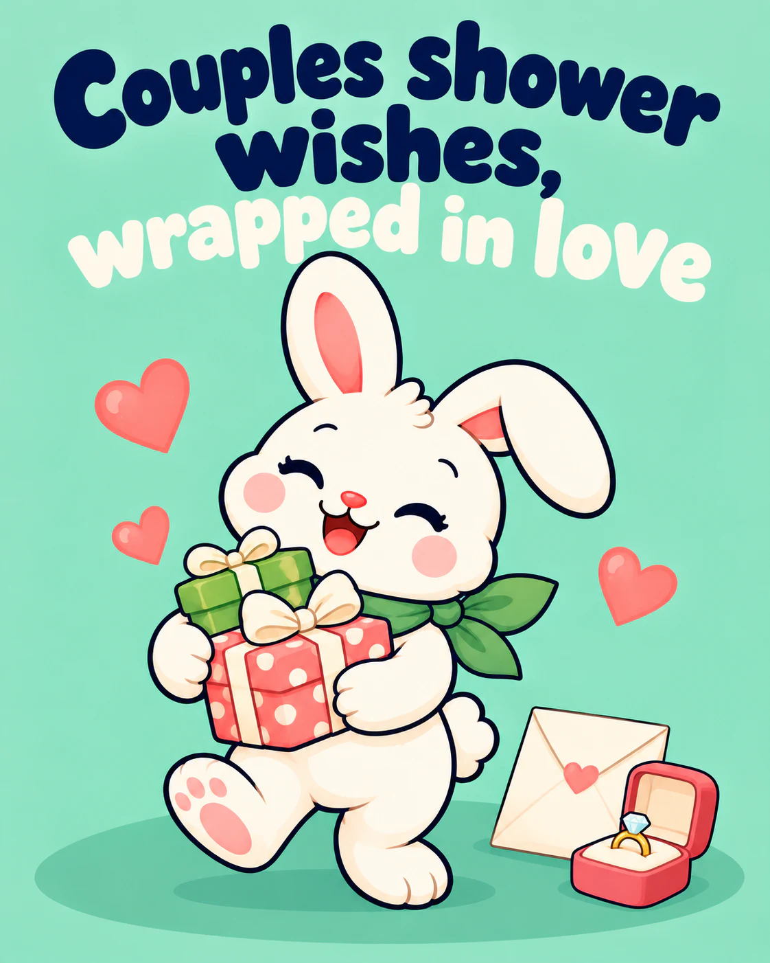 Couples shower wishes, wrapped in love