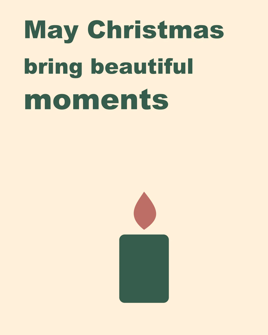 May Christmas bring beautiful moments