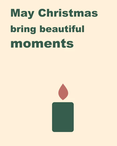 May Christmas bring beautiful moments