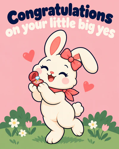 Congratulations on your little big yes