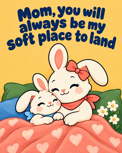 Mom, you will always be my soft place to land