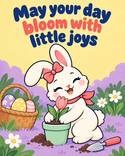 May your day bloom with little joys