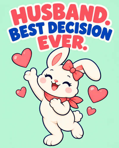 HUSBAND. BEST DECISION EVER.