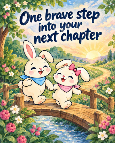 One brave step into your next chapter
