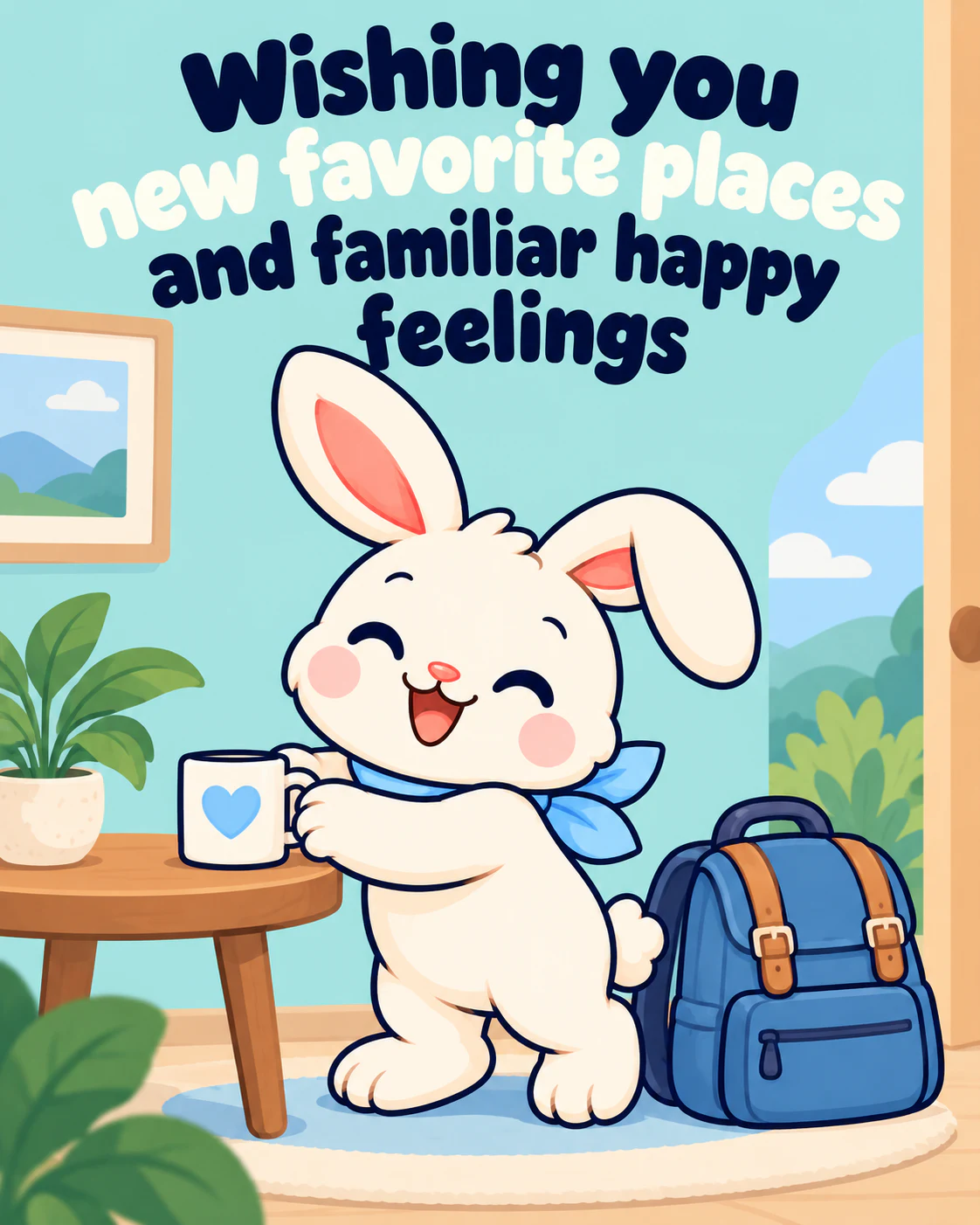 Wishing you new favorite places and familiar happy feelings