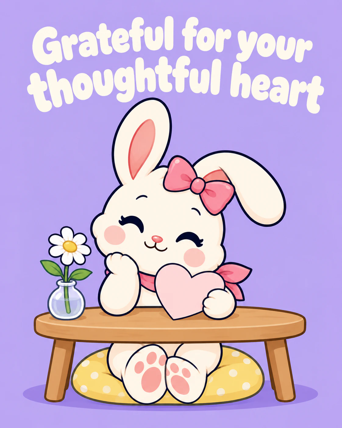 Grateful for your thoughtful heart