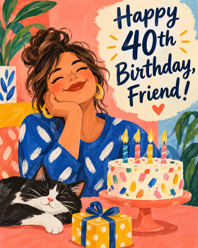 Happy 40th birthday, friend