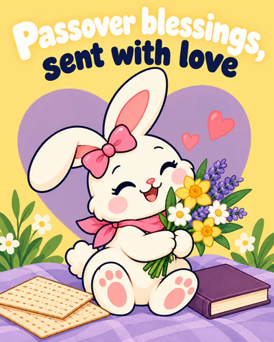 Passover blessings, sent with love