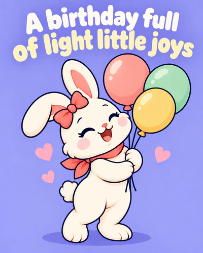 A birthday full of light little joys