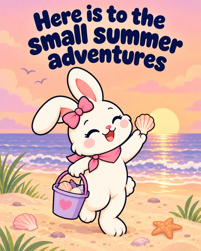 Here is to the small summer adventures