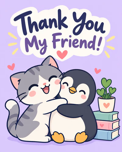Thank you ecard for friend