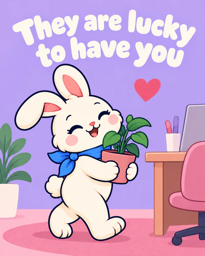 They are lucky to have you