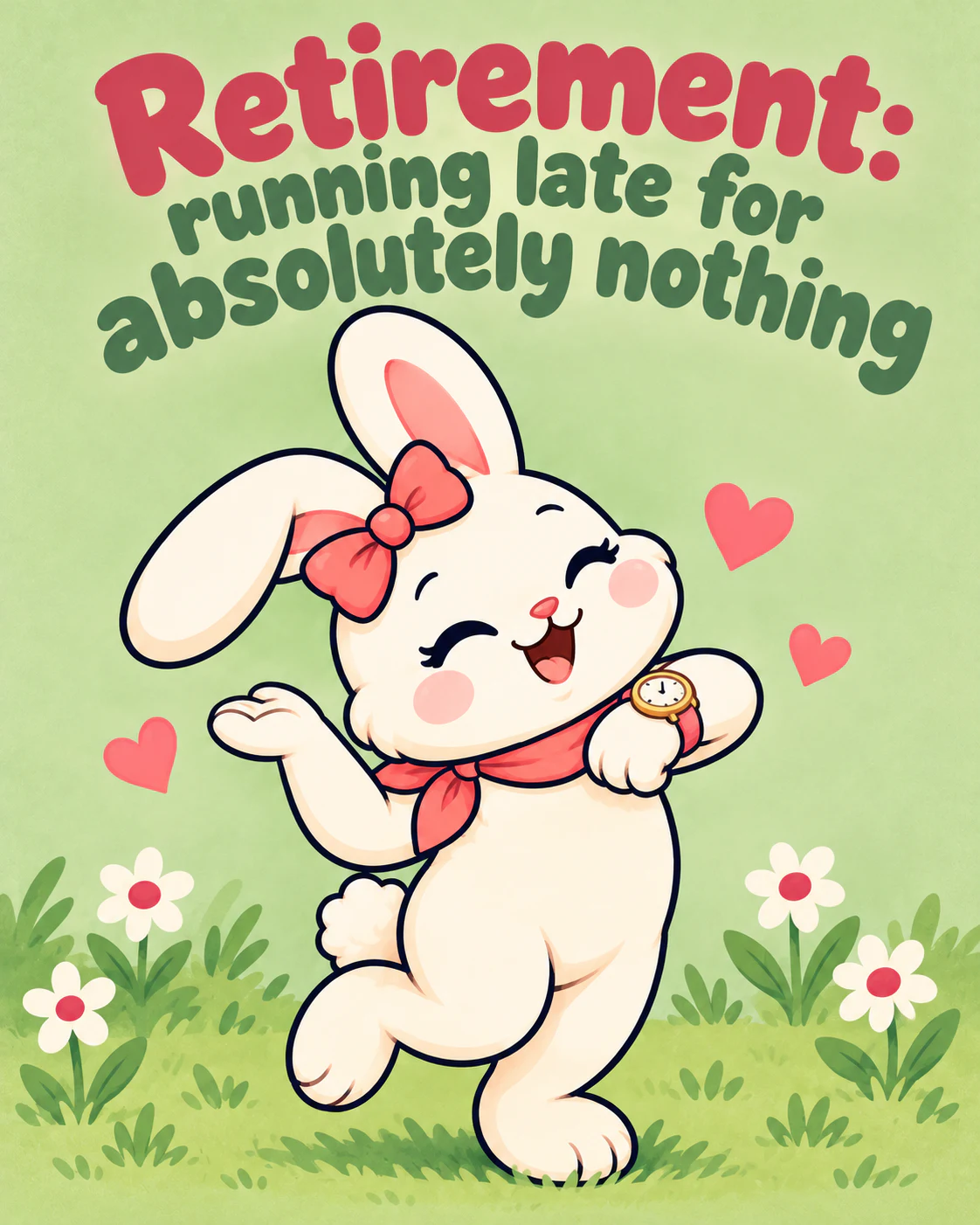Retirement: running late for absolutely nothing