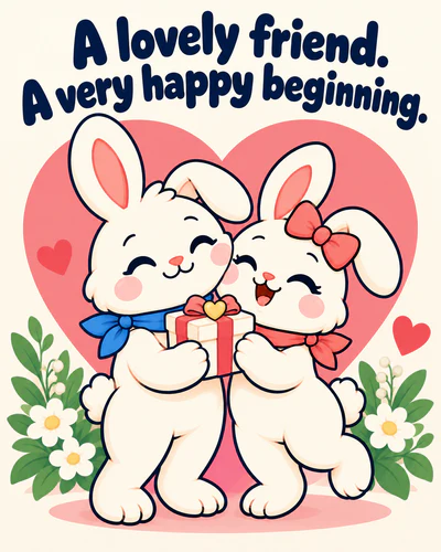 A lovely friend. A very happy beginning.