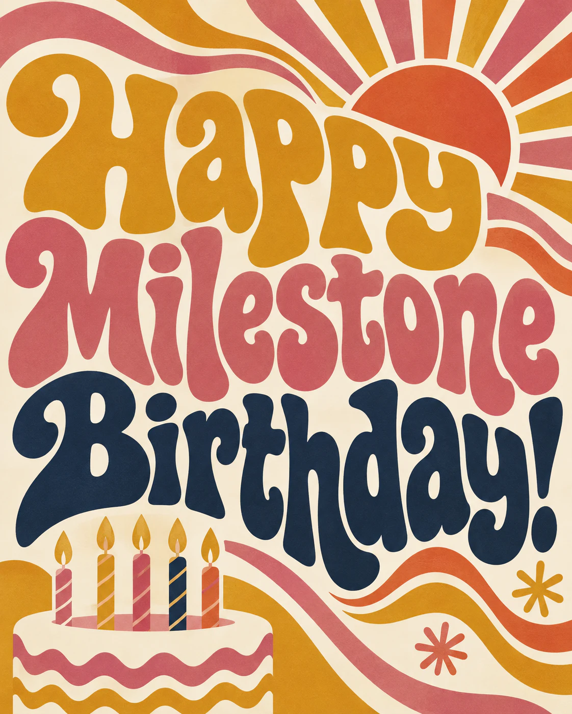 Milestone birthday ecard