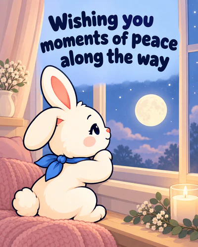 Wishing you moments of peace along the way