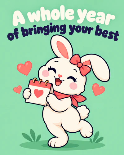 A whole year of bringing your best