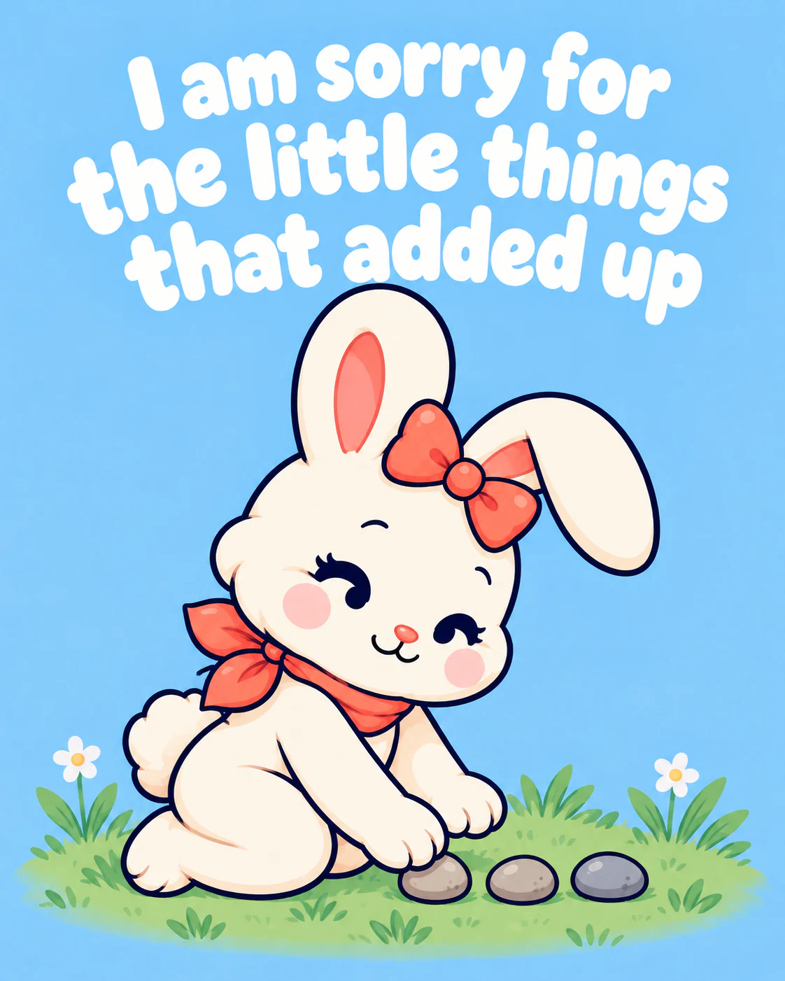 I am sorry for the little things that added up