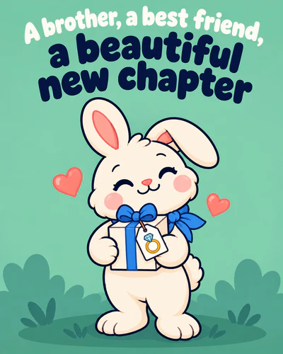 A brother, a best friend, a beautiful new chapter