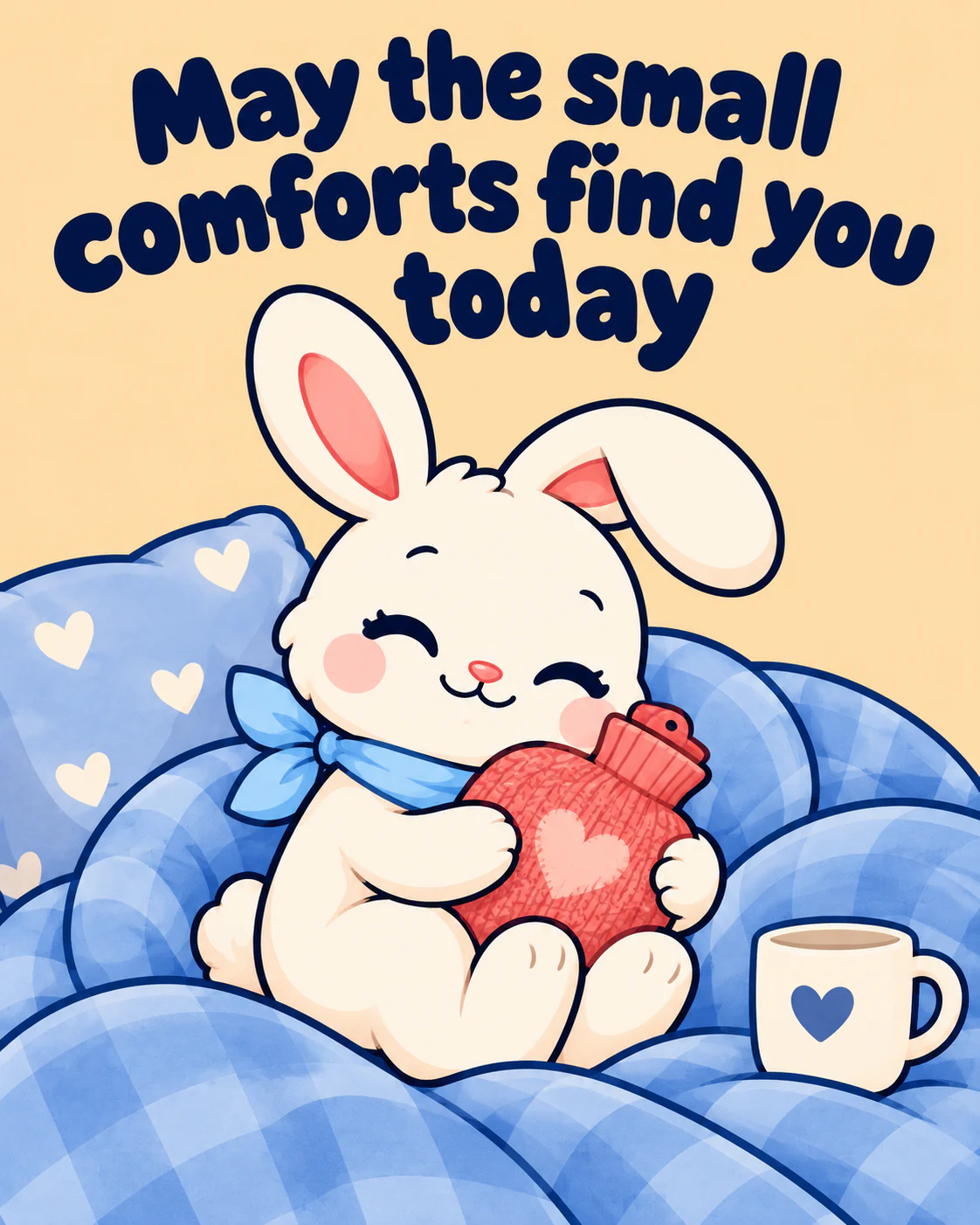 May the small comforts find you today