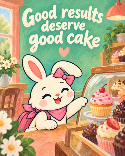 Good results deserve good cake