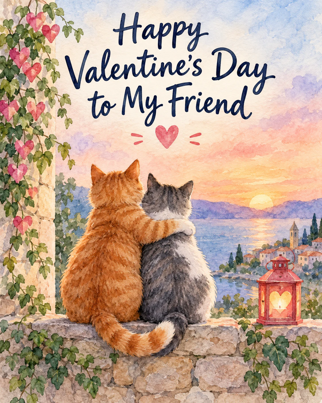 Friendship valentines day ecard