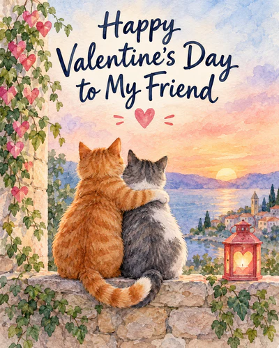 Friendship valentines day ecard
