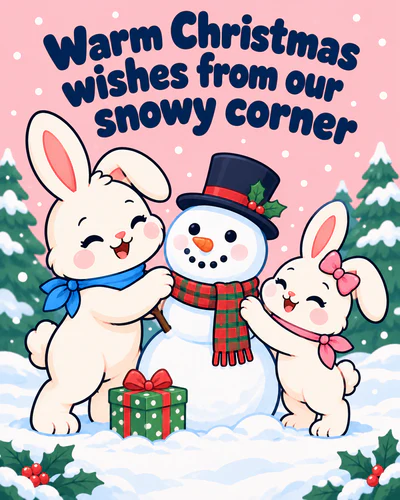 Warm Christmas wishes from our snowy corner