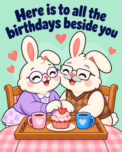 Here is to all the birthdays beside you