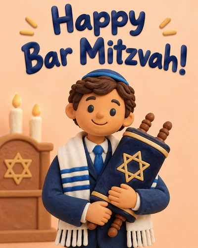 Bar mitzvah ecard
