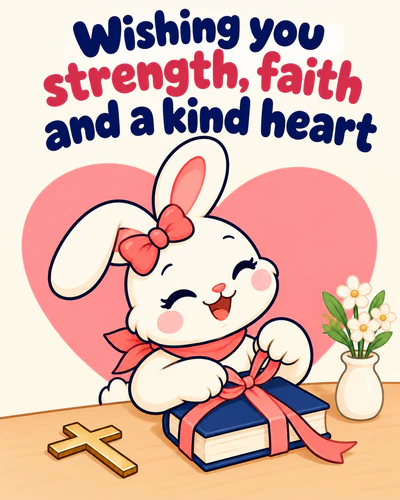 Wishing you strength, faith and a kind heart