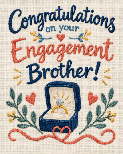 Engagement ecard for brother