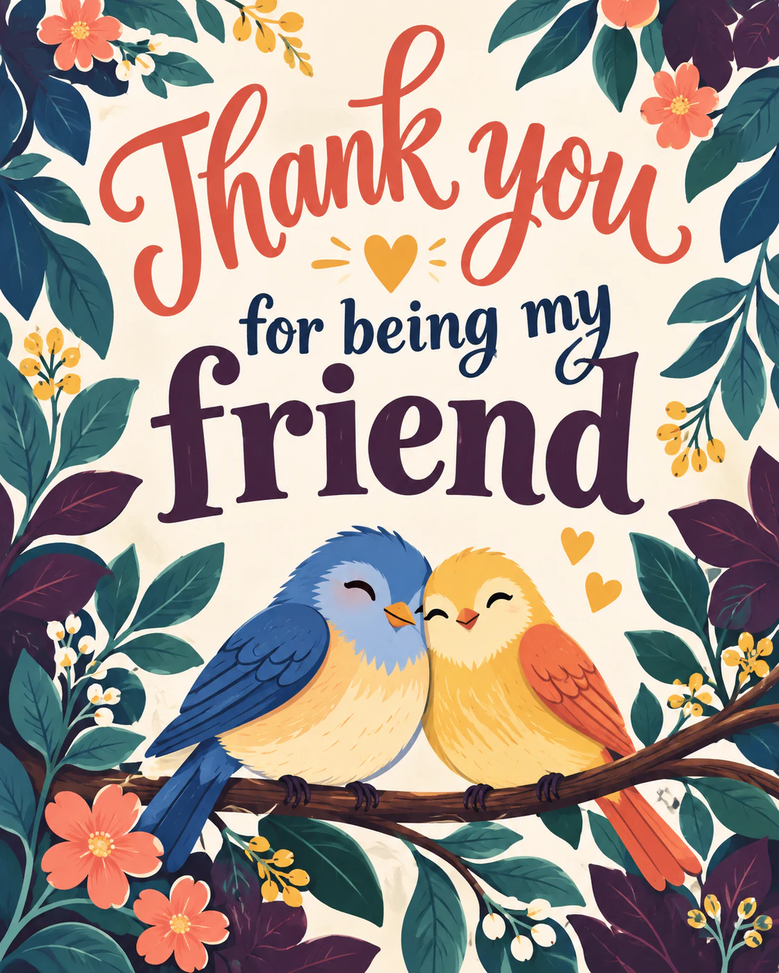 Thank you for being my friend ecard