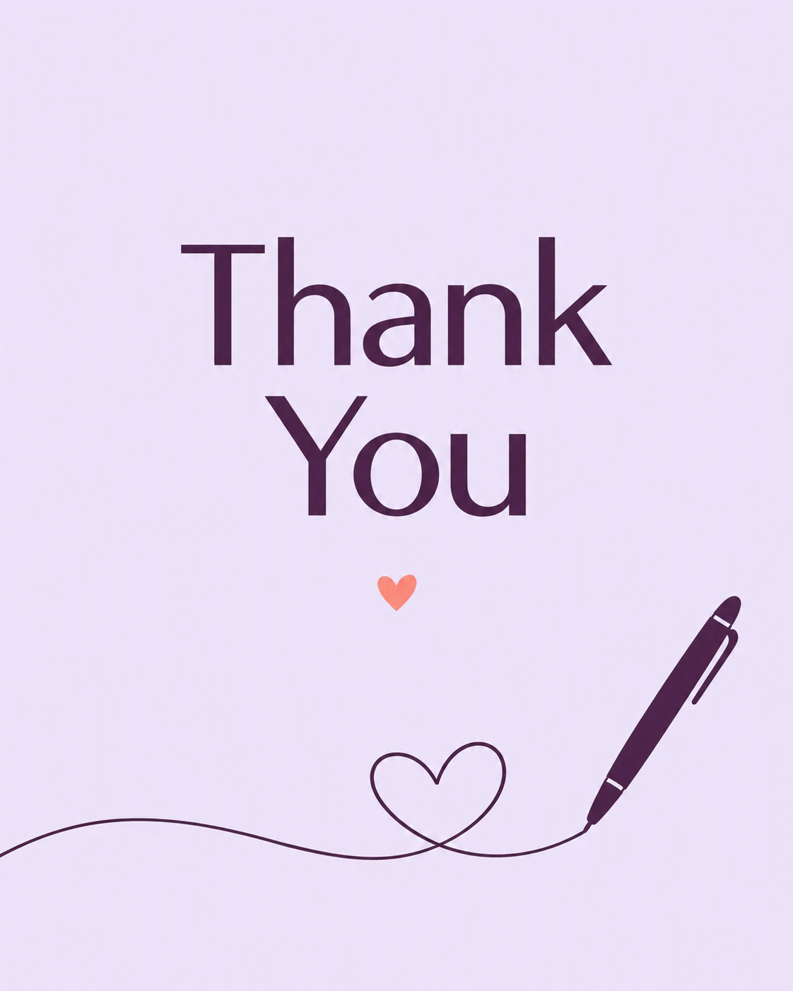 Simple thank you ecard