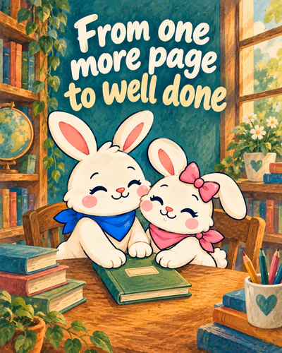 From one more page to well done