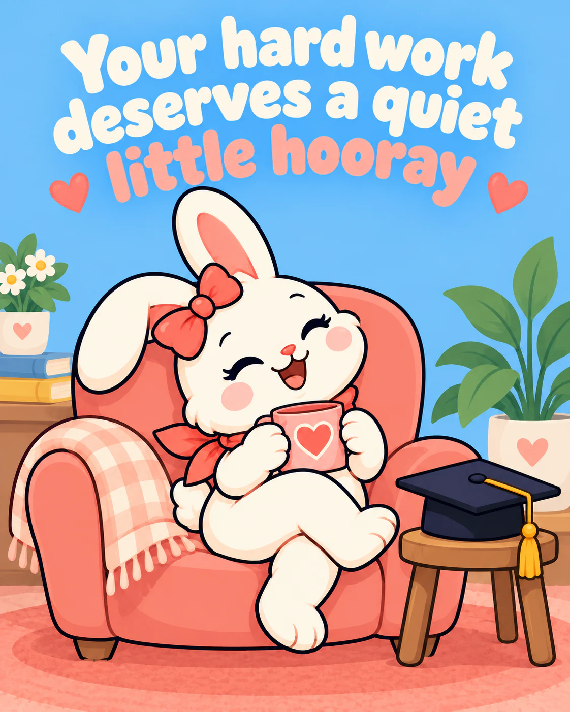 Your hard work deserves a quiet little hooray