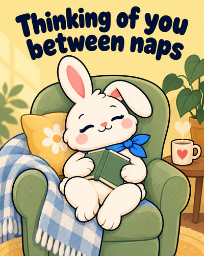 Thinking of you between naps