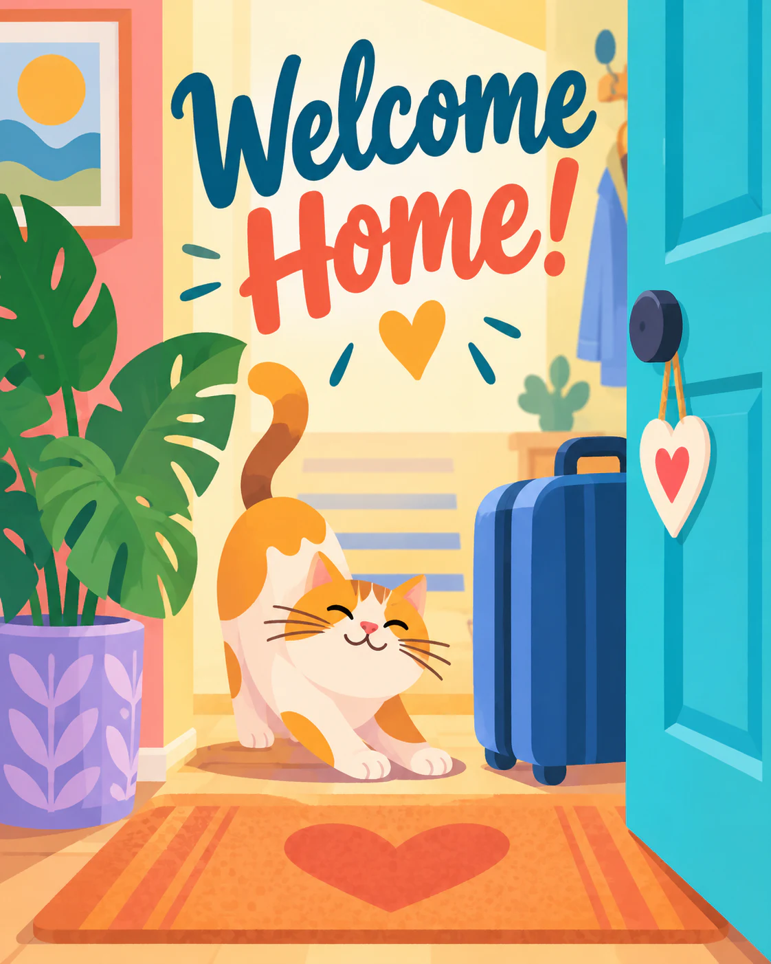 Welcome home ecard