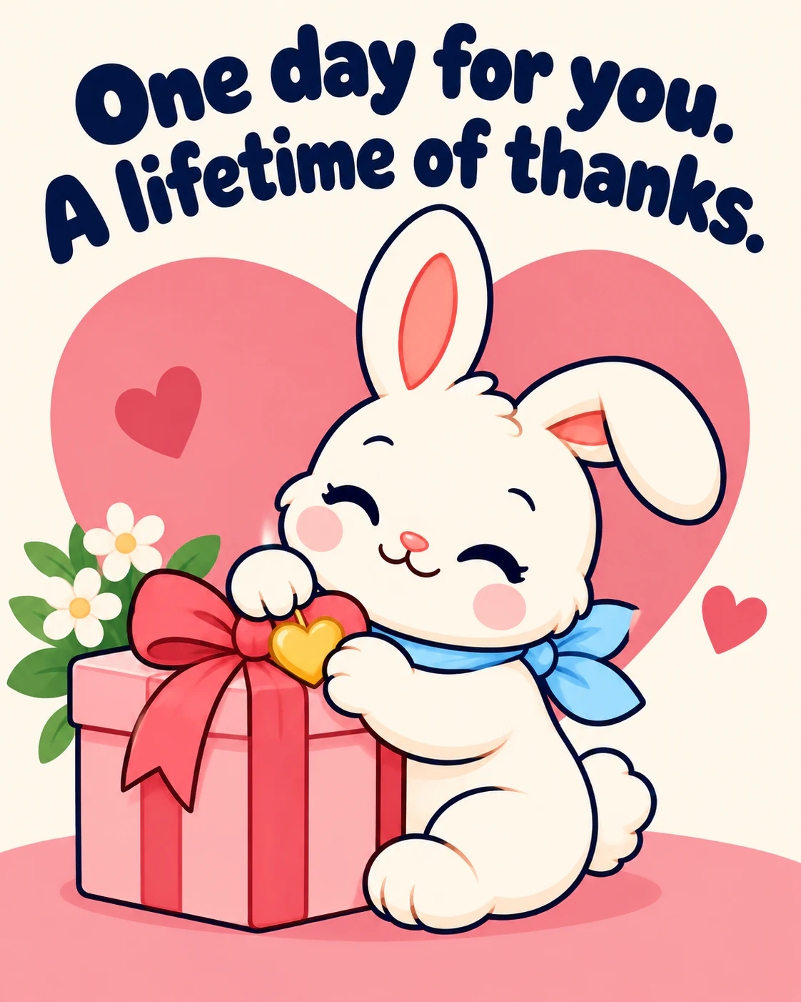 One day for you. A lifetime of thanks.