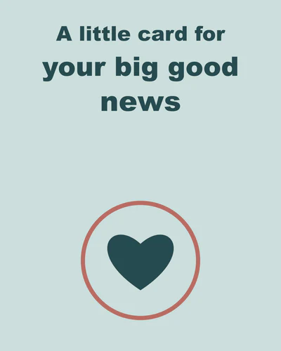 A little card for your big good news