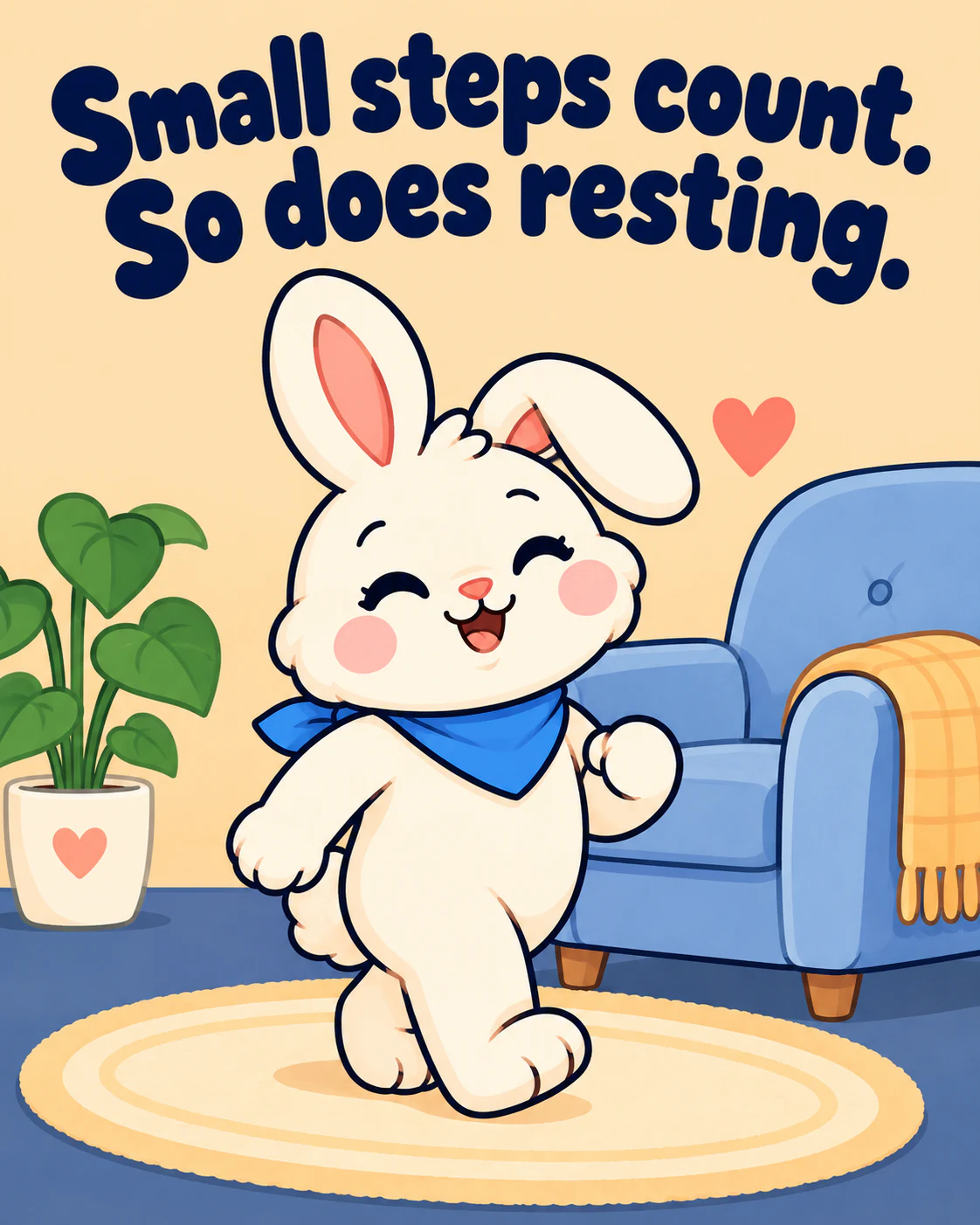 Small steps count. So does resting.
